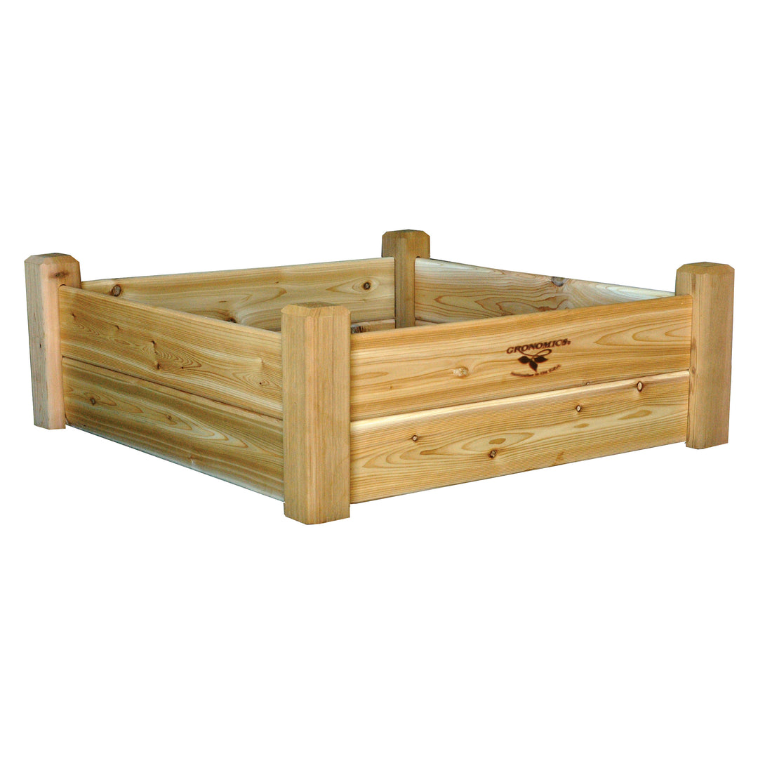 Gronomics Western Red Cedar Raised Garden Bed 34x34x12