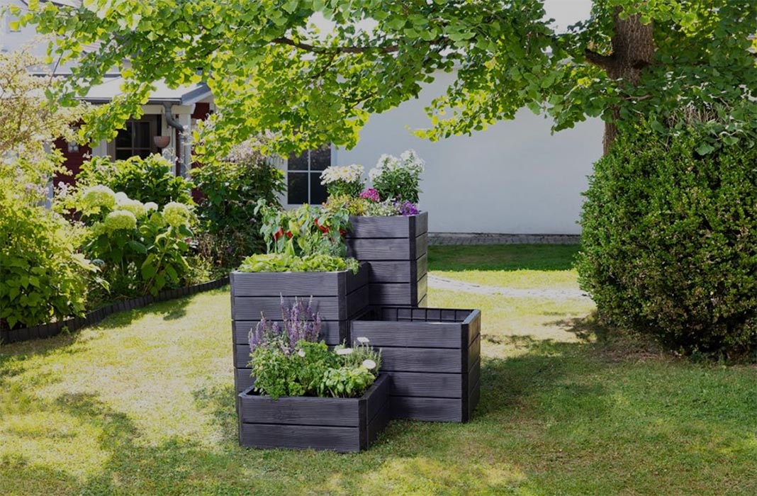 Ergo "Quadro" Stackable Raised Bed Planters by Graf (3 Sizes)  Made in Germany
