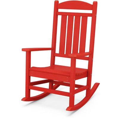 Hanover All-Weather Pineapple Cay Porch Rocker - Sunset Red - GreenLivingSupply-Store